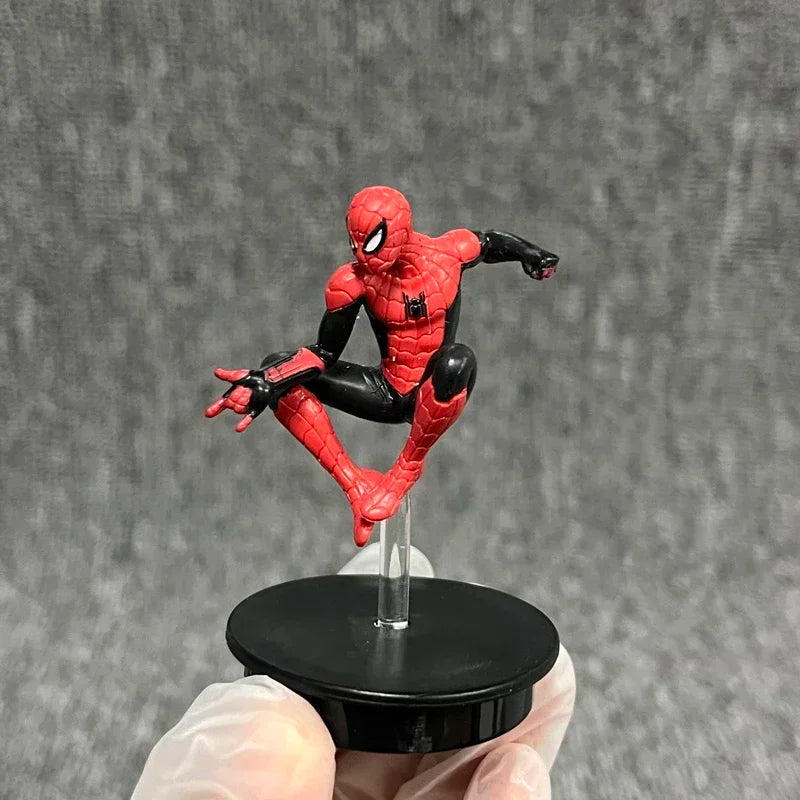 Marvel Movie AvengersSuper Mini Action Figure Hero Iron Man Spiderman Dolls Ornaments Collectible Model Children's Birthday Gift
