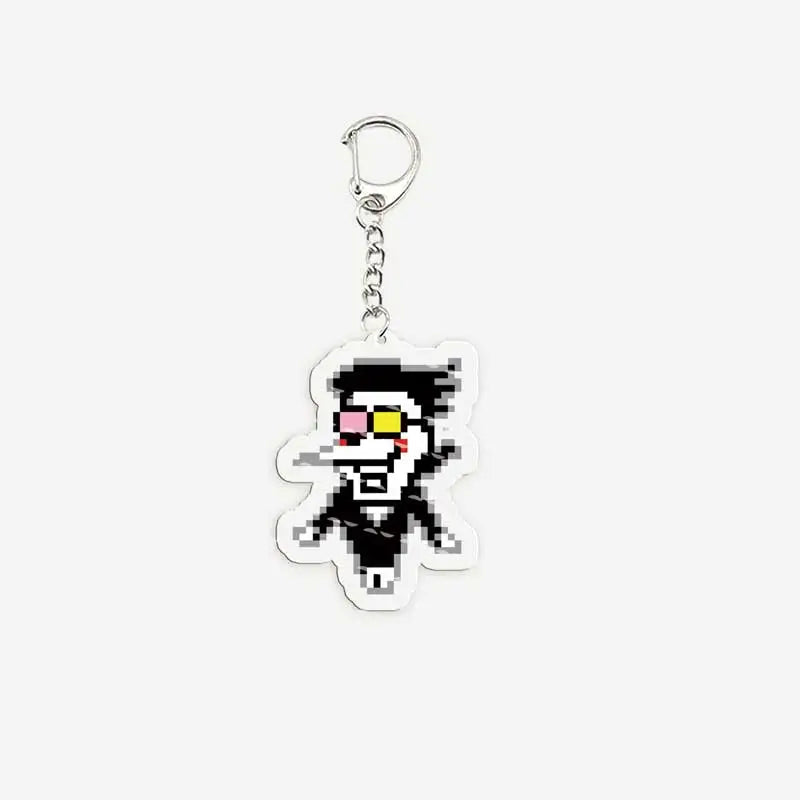 Popular Game Deltarune Spamton Susie Ralsei Meme Keychains for Accessories Bag Noelle Spamton KeyringsFans Gifts Gamer Friends