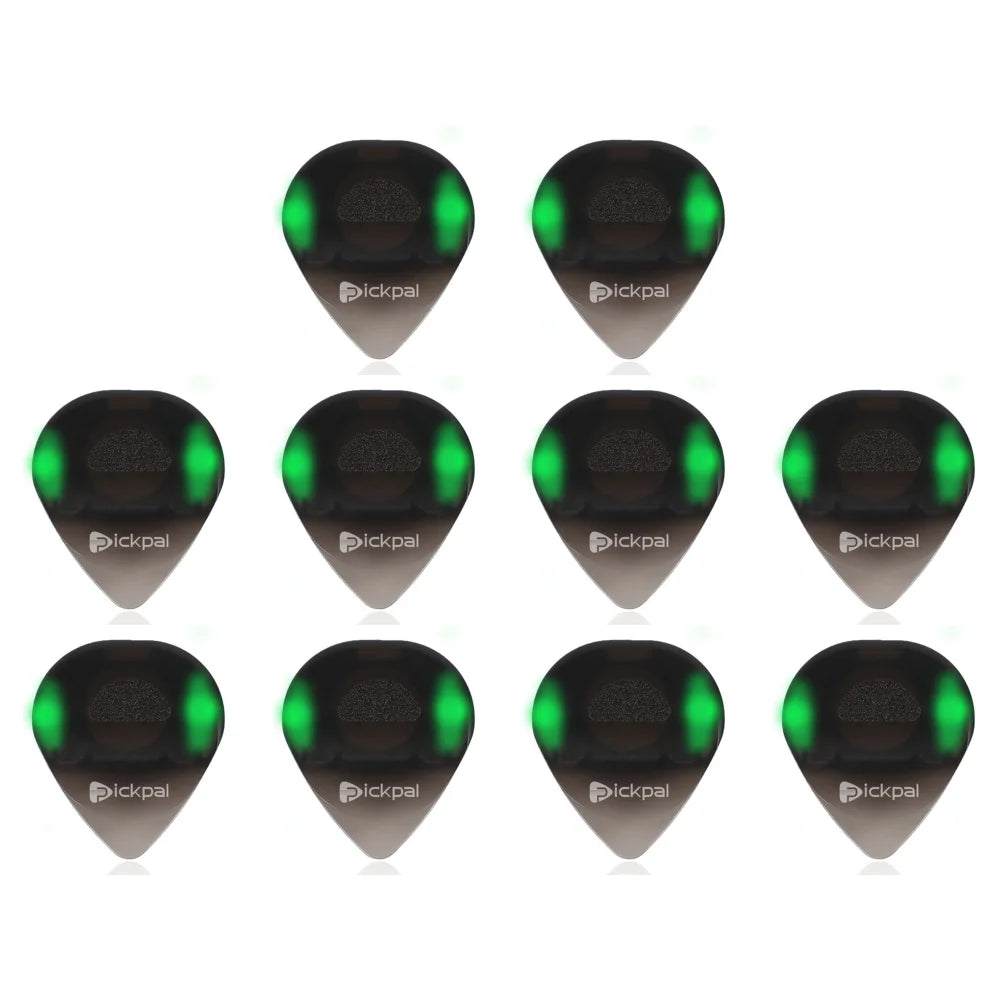 2-10PCS LED Glowing Guitar Pick Replacement Touch Luminous Electric Guitar Pick Plastic Bass Plectrum Glowing Guitar Picks
