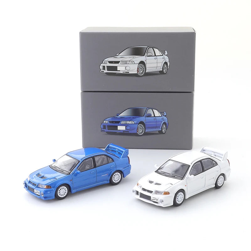 JKM 1/64 MITSUBISHI Lancer EVO3 4 5 6 7 Alloy Diecast Automotive Model Ornaments Cas Toys Gift Decorations