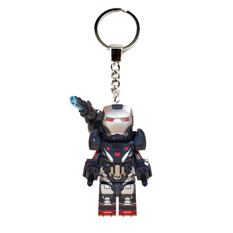 Marvel Creative Personalized Cartoon Keychain Iron Man Hulk Hawkeye Venom Thanos New Car Keychain Backpack Pendant Festival Gift
