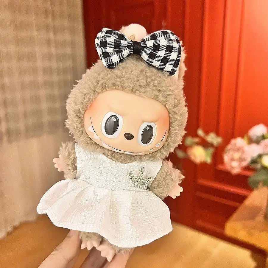 Labubu Trendy Outfit Accessories Leisure set princess skirt Stylish Look for Labubu Vinyl Dolls