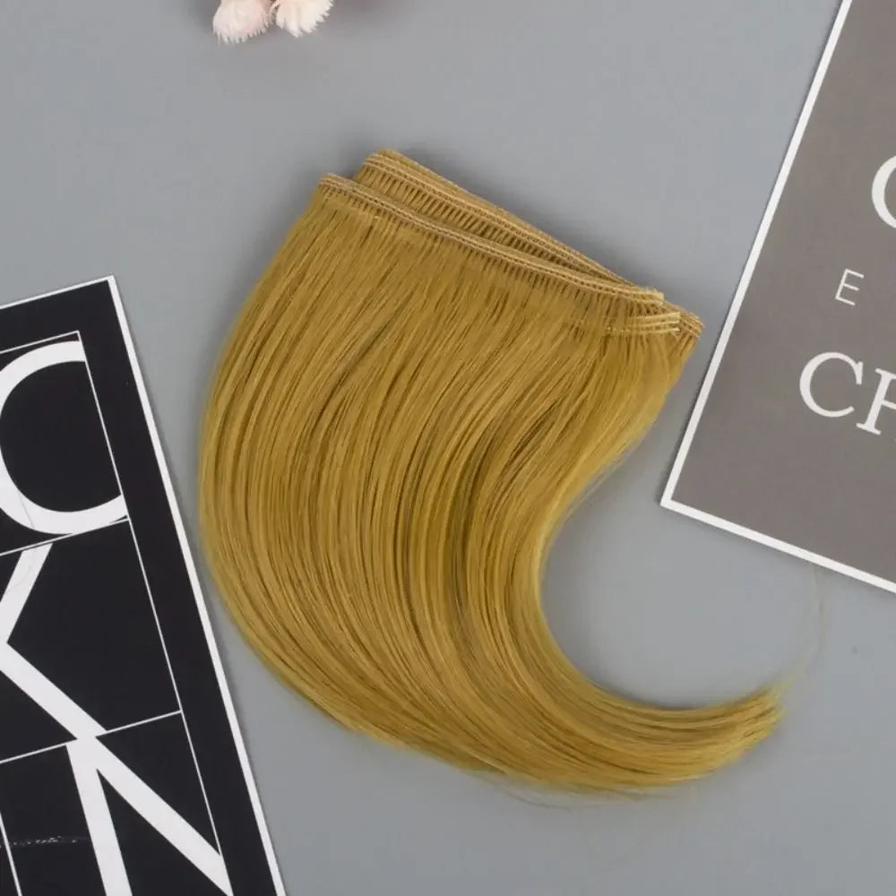 Kids Gifts High-Temperature Wire Doll Hair 7 Colors 10*100cm Curly Wigs DIY Mini Tresses