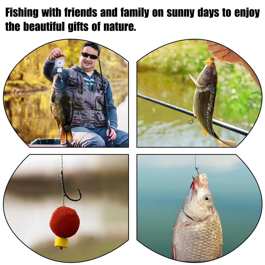 24/48Pcs Ready Made Carp Rigs Barbed Fishing Hook Link with Braided Line Tied Rigs Feeder Leader Carp Fishing Tackle