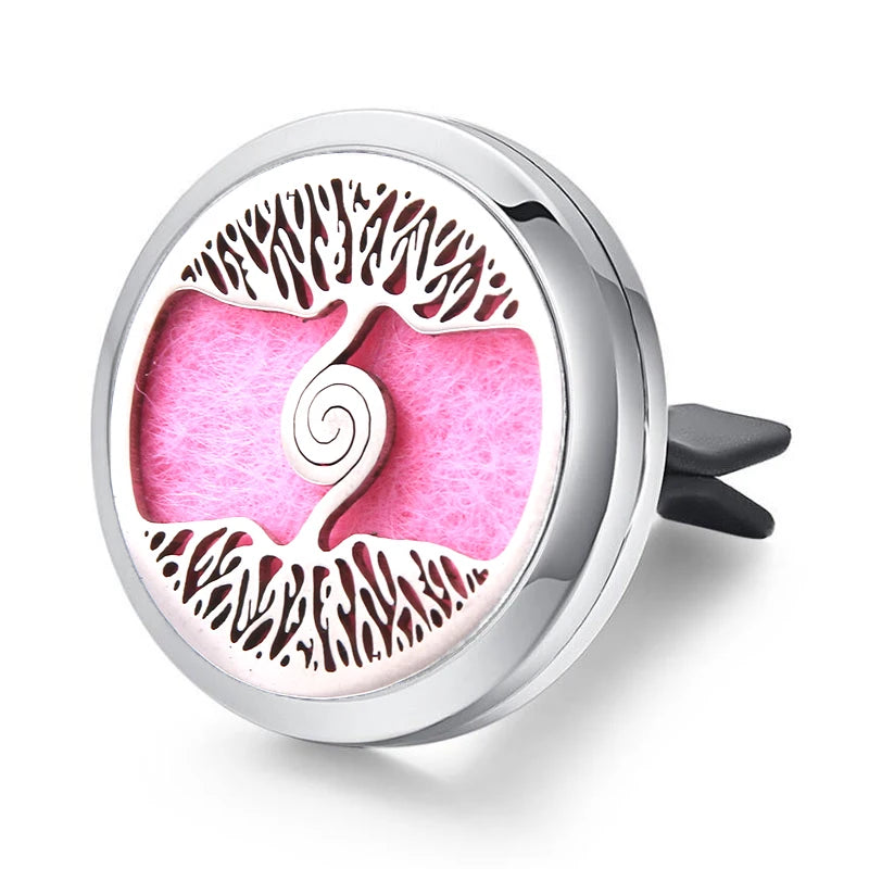 Aromatherapy Jewelry Locket Pendant Car Air Freshener Vent Clip Aroma Perfume Oils Locket Essential Oil Diffuser Car Clip
