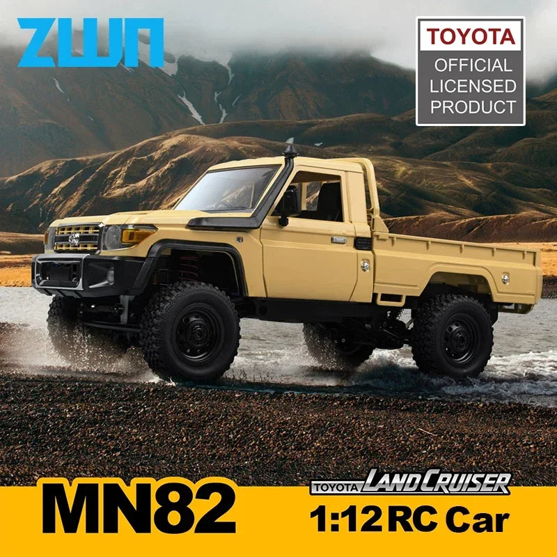 MN82 4WD RC Off-road Vehicle 1/12 LC79 Pickup Climbing Car with LED Lights Full Size Simulation RC Climbing Car Boy Toy Car