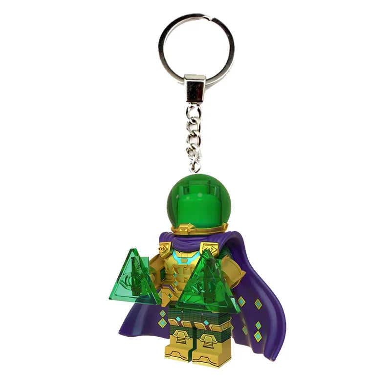 Marvel Creative Personalized Cartoon Keychain Iron Man Hulk Hawkeye Venom Thanos New Car Keychain Backpack Pendant Festival Gift