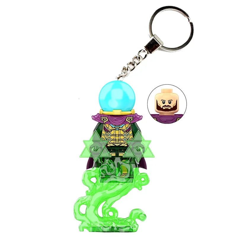 Marvel Creative Personalized Cartoon Keychain Iron Man Hulk Hawkeye Venom Thanos New Car Keychain Backpack Pendant Festival Gift