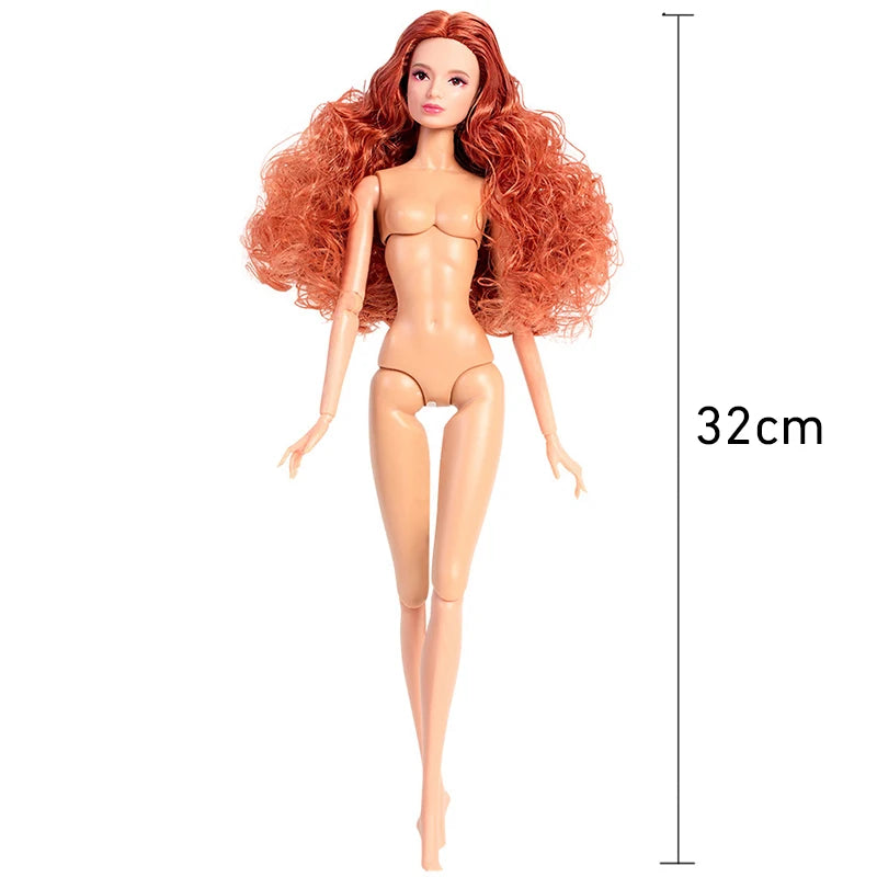 European Fashion 1/6 BJD Doll Body Blond Hair Daily Outfit Party Cute Gown for BJD Doll 12'' Toy Kids DIY Toys Birthday Gifts