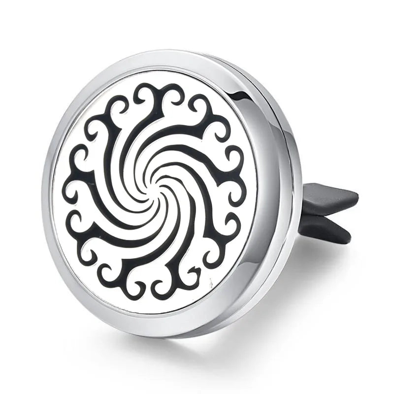 Aromatherapy Jewelry Locket Pendant Car Air Freshener Vent Clip Aroma Perfume Oils Locket Essential Oil Diffuser Car Clip