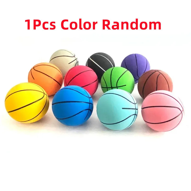 6cm Ultra-high Elastic Mini Rubber Small Basketball Decompression Hollow Elastic Ball Children's Toy MINI Basketball Gift
