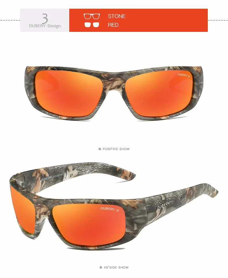 Camouflage Sports Riding Sunglasses Fishing Polarized Sunglasses Color Film Polarized Glasses Sports Sunglasses Men