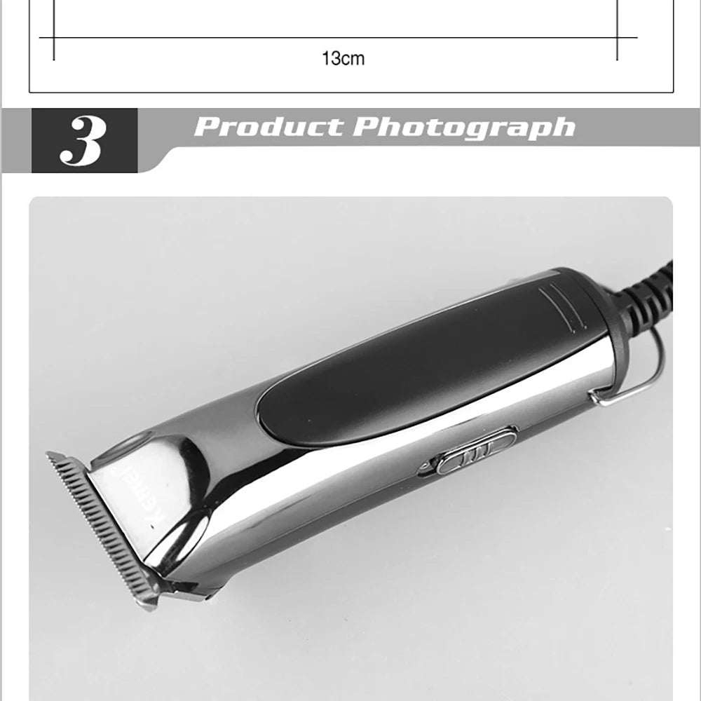 Kemei 850 professional hair trimmer plug in electric hair clipper corded hair cutting machine for men children Home Haircut Kit