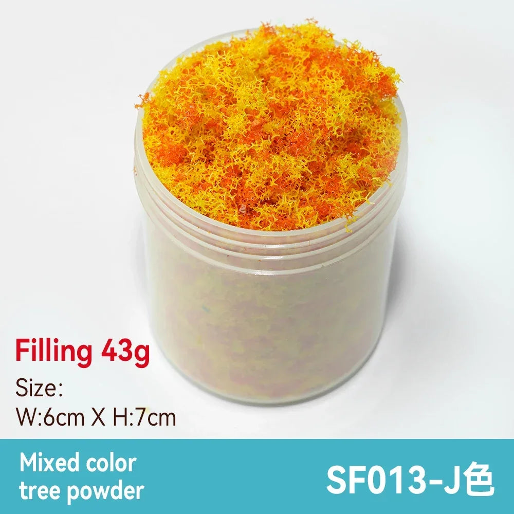 50ml 1-3mm Simulation bush grass sponge tree powder coarse grain flowers leaves diy military train model sand table scene layout
