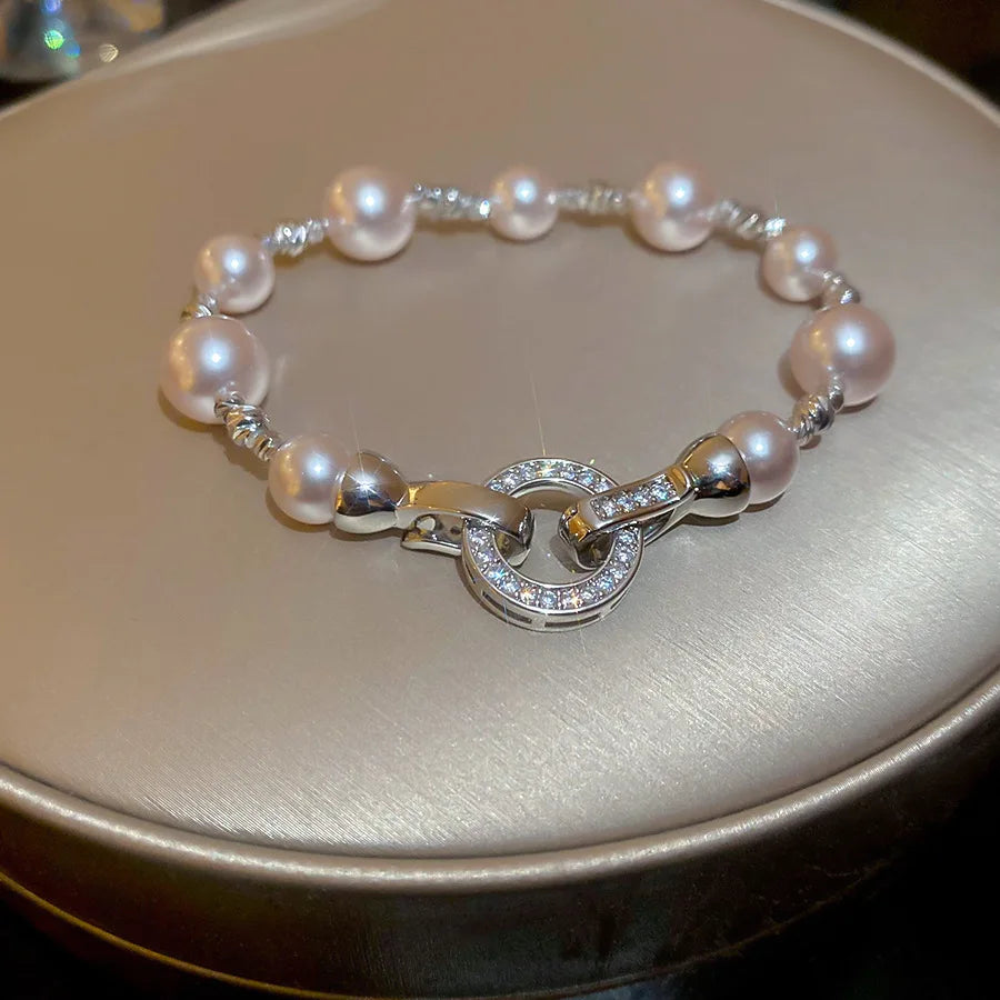 New South Korea Exquisite Simple Pearl Bracelet Fashion Elegant All-match Bracelet Women's Jewelry