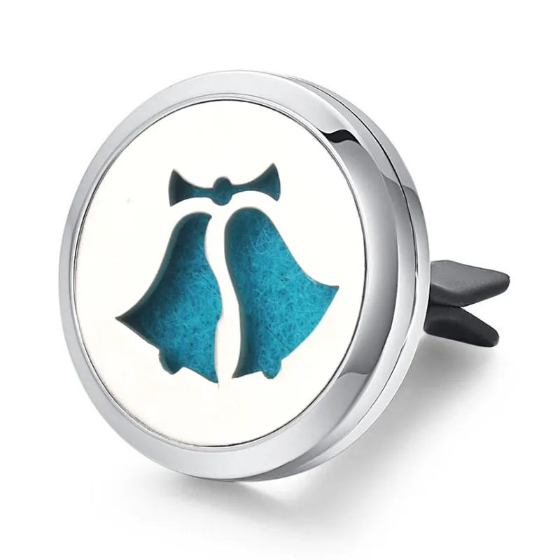 Aromatherapy Jewelry Locket Pendant Car Air Freshener Vent Clip Aroma Perfume Oils Locket Essential Oil Diffuser Car Clip