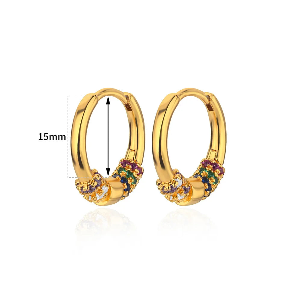 Luxury Star Zircon Earrings for Women Gold Color Stainless Steel Earrings 2024 Trend Couple Jewelry free shipping items aretes