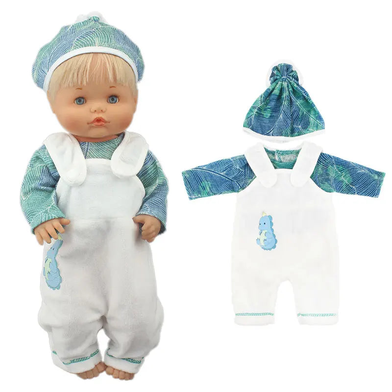Lovely Suit For 42cm Famosa Nenuco Doll 17 Inches Baby Girl Doll Clothes And Accessories