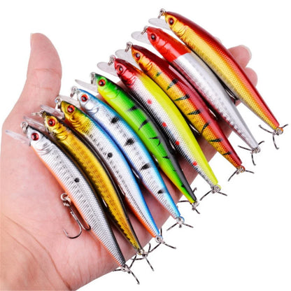 1Pcs Plastic Floating Wobbler Fishing Lure 10cm 8.3g Minnow Artificial Hard Bait Crankbait Pike Bass Treble Hooks Tackle