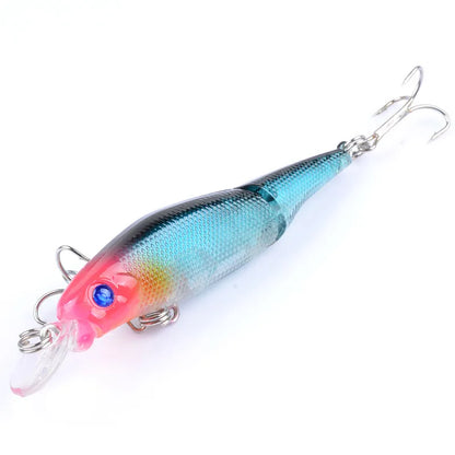 1PCS Quality Floating Minnow Fishing Lure 7.4g 9.2cm Hard  Wobblers Artificial Bait With Treble Hook Crankbaits Bass Tackle
