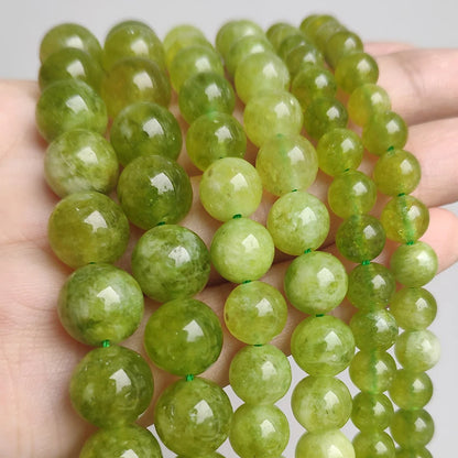 Natural Stone Beads Amazonite Blue Apatite Strawberry Quartzs Loose Round Beads for Jewelry Making DIY Bracelet 15inch Mineral
