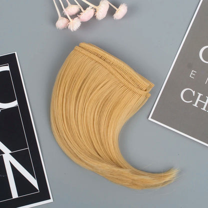 New 10cm DIY Hairline big roll big buckle dark button Tresses Doll Wig Material Hair Wig For 1/3 1/4 BJD Doll Accessories toys