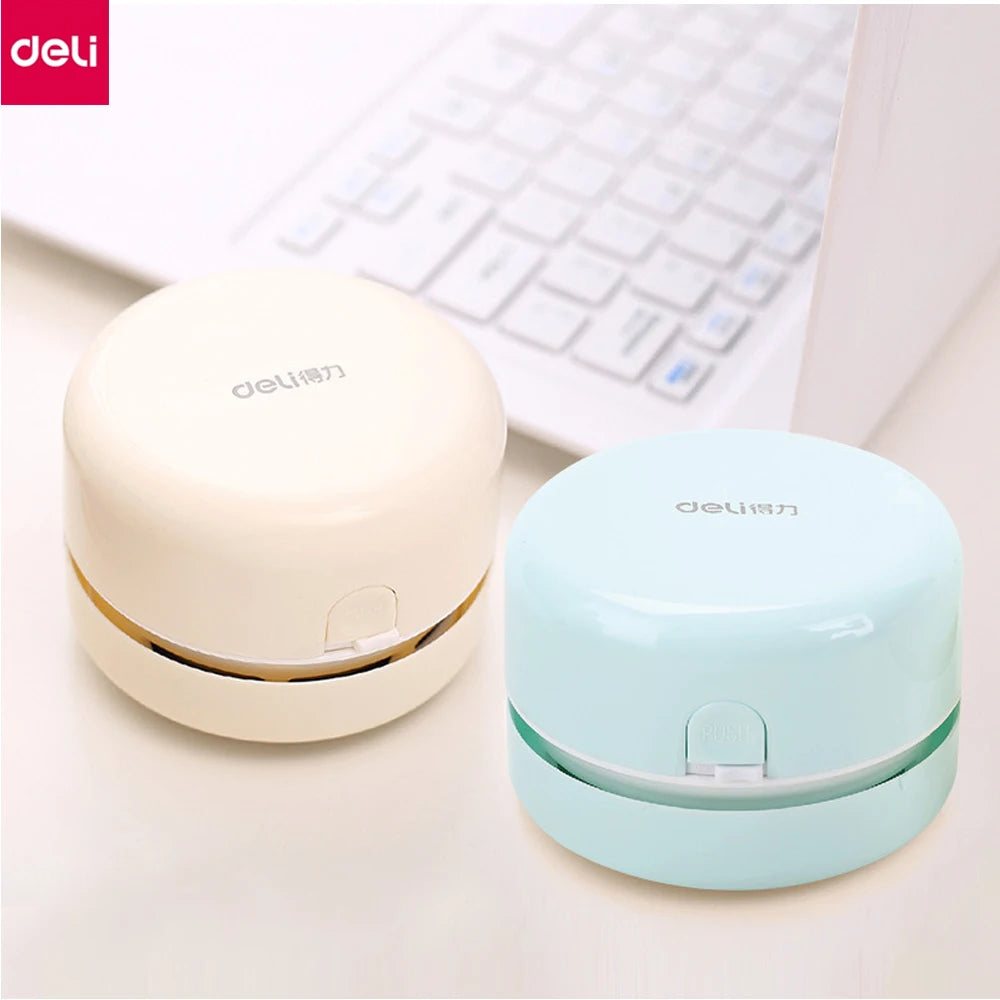 Deli Portable Desktop Cleaner Mini Desk Vacuum Cleaner 18880 for School Classroom School Office Supplies