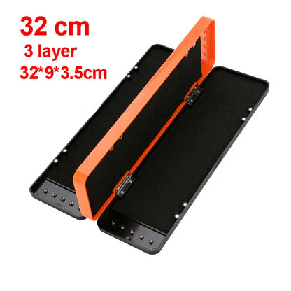 2 layer/3 layer Carp Fishing Rig Tackle Box Zig Chod Stiff Hair Rig Storage Box for Herabuna Fishing Line Hook Equipment