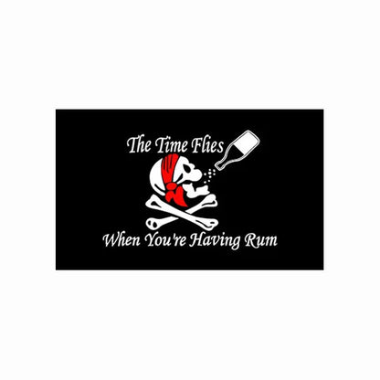 Johnin 90*150cm Black Beard Blackbeard Edward Teach Pirate Flag