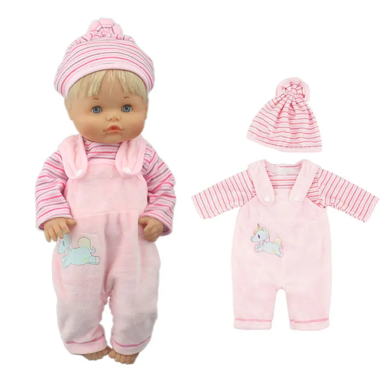 Lovely Suit For 42cm Famosa Nenuco Doll 17 Inches Baby Girl Doll Clothes And Accessories