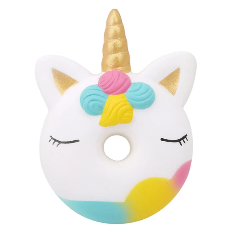 Jumbo Kawaii Unicorn Donut Squishy Cake Bread Squishies Cream Scented Slow Rising Squeeze Toy Kids Xmas Birthday Gift 13*9 CM