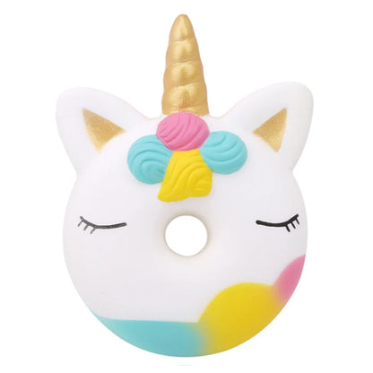 Jumbo Kawaii Unicorn Donut Squishy Cake Bread Squishies Cream Scented Slow Rising Squeeze Toy Kids Xmas Birthday Gift 13*9 CM