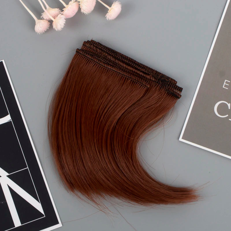 New 10cm DIY Hairline big roll big buckle dark button Tresses Doll Wig Material Hair Wig For 1/3 1/4 BJD Doll Accessories toys
