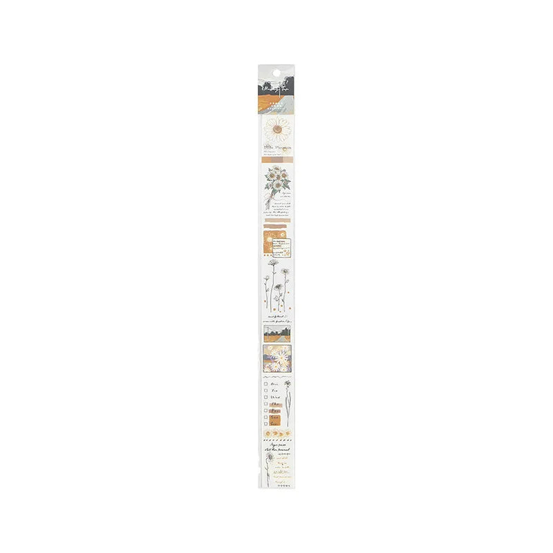 Mohamm Vintage Flower Plant Masking Washi Tape for Scrapbooking Journal Planner School Supplies Stationery