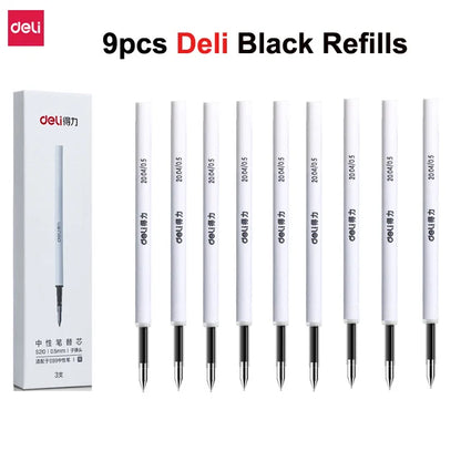 NUSIGN 0.5MM Frosted Neutral Gel Pen Turning Core Black Signature Pen Writing Stationery Students Office Supplies