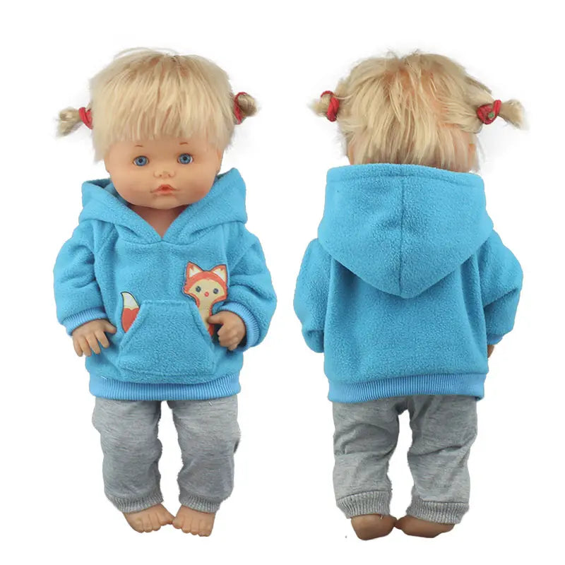 Lovely Suit For 42cm Famosa Nenuco Doll 17 Inches Baby Girl Doll Clothes And Accessories