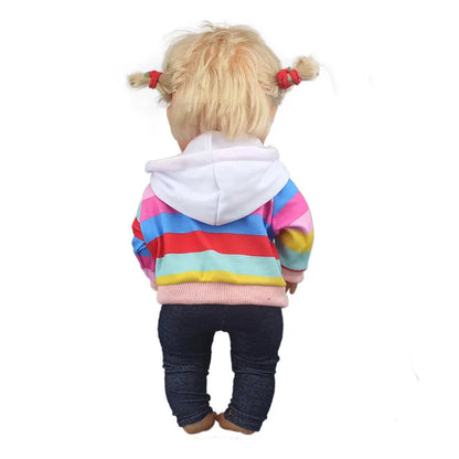 Lovely Suit For 42cm Famosa Nenuco Doll 17 Inches Baby Girl Doll Clothes And Accessories