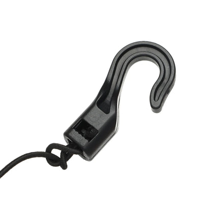 5/10PCS Black Plastic Rope Buckle Open End Cord Straps Hooks Snap Camping Tent Hook Boat Kayak Elastic Ropes Buckles Accessories