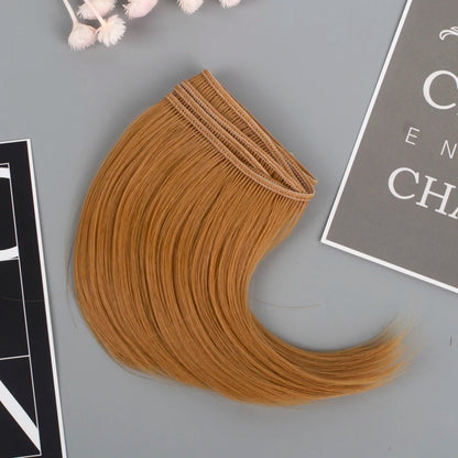 New 10cm DIY Hairline big roll big buckle dark button Tresses Doll Wig Material Hair Wig For 1/3 1/4 BJD Doll Accessories toys