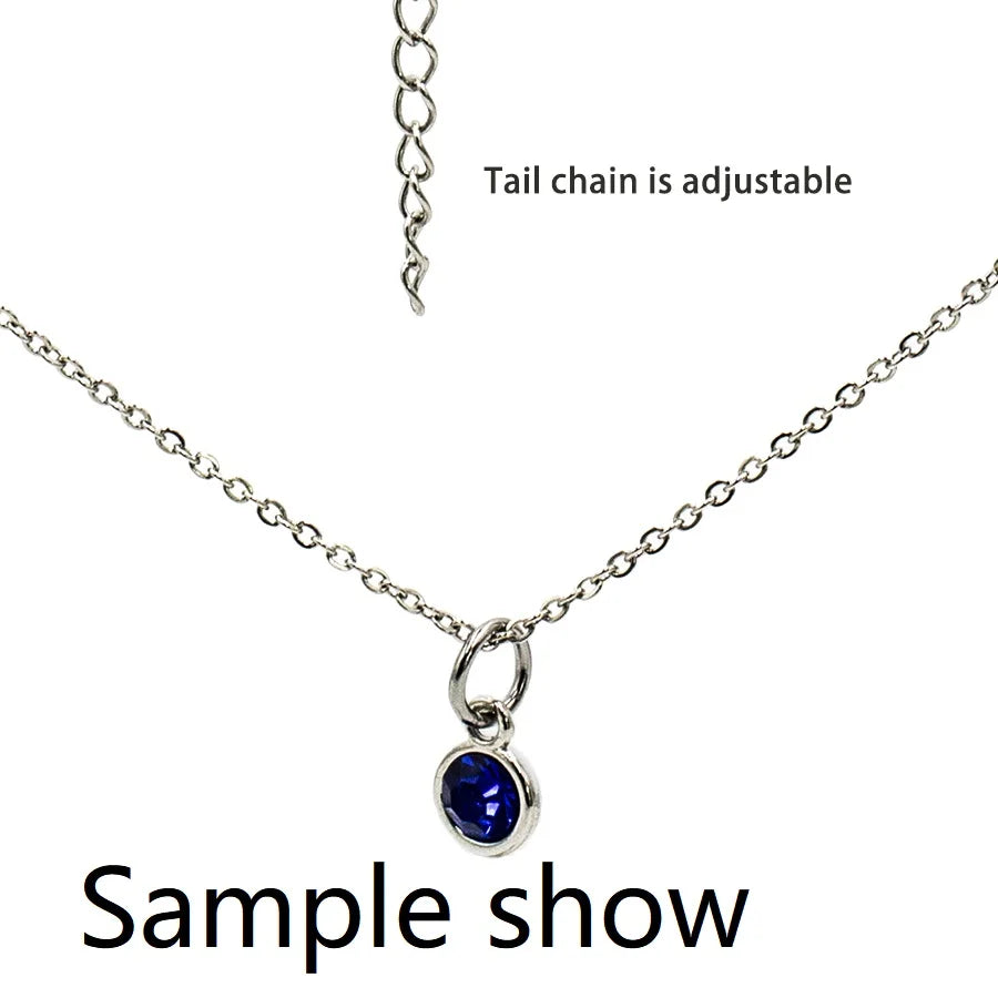 1pc 60+5cm Stainless Steel Necklace Chains 60cm with 5cm Adjustable Chain DIY Jewelry Making Materials