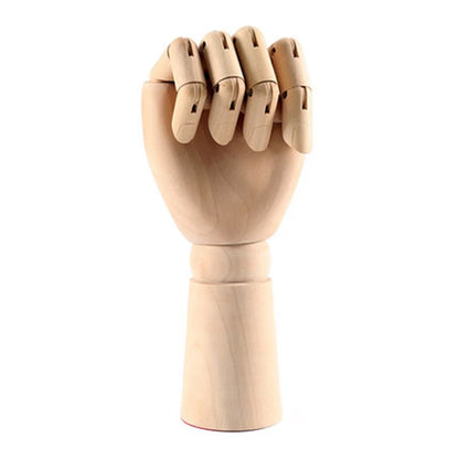 Wooden Hands Model 7/10/12 Inch Male/Female/Child Left/Right Hand Drawing Model Movable Joint Art Painting Sketch Handcrafts