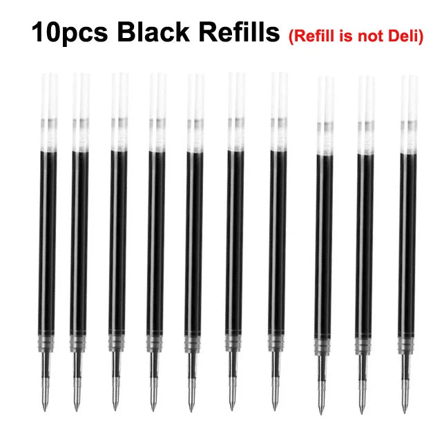 NUSIGN 0.5MM Frosted Neutral Gel Pen Turning Core Black Signature Pen Writing Stationery Students Office Supplies