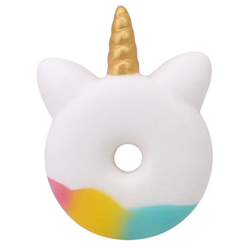 Jumbo Kawaii Unicorn Donut Squishy Cake Bread Squishies Cream Scented Slow Rising Squeeze Toy Kids Xmas Birthday Gift 13*9 CM