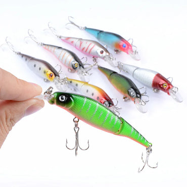 1PCS Quality Floating Minnow Fishing Lure 7.4g 9.2cm Hard  Wobblers Artificial Bait With Treble Hook Crankbaits Bass Tackle
