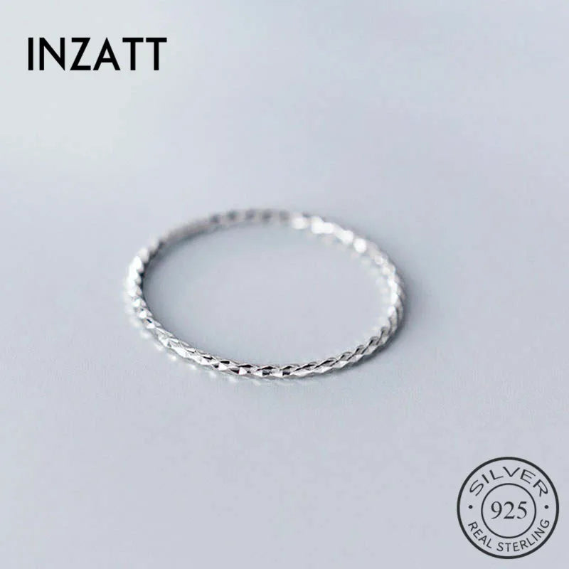 SOFTPIG Real 925 Sterling Silver Minimalist round Ring For Fashion Women Party Cute Fine Jewelry Geometry Accessories Gift