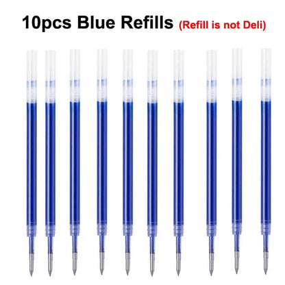 NUSIGN 0.5MM Frosted Neutral Gel Pen Turning Core Black Signature Pen Writing Stationery Students Office Supplies
