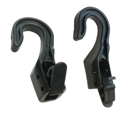 5PCS Heavy-Duty Plastic Open End Cord Hooks Snap Boats Kayak Rope Buckle Tent Hook Bungee Cord Straps Outdoor Camping Tools