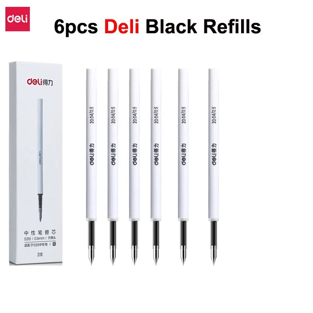 NUSIGN 0.5MM Frosted Neutral Gel Pen Turning Core Black Signature Pen Writing Stationery Students Office Supplies