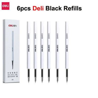 NUSIGN 0.5MM Frosted Neutral Gel Pen Turning Core Black Signature Pen Writing Stationery Students Office Supplies