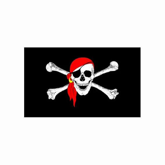 Johnin 90*150cm Black Beard Blackbeard Edward Teach Pirate Flag